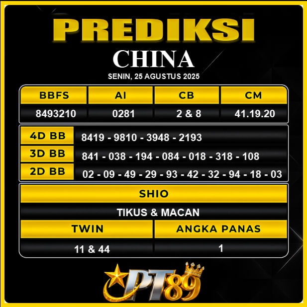 PREDIKSI TOGEL PT89
