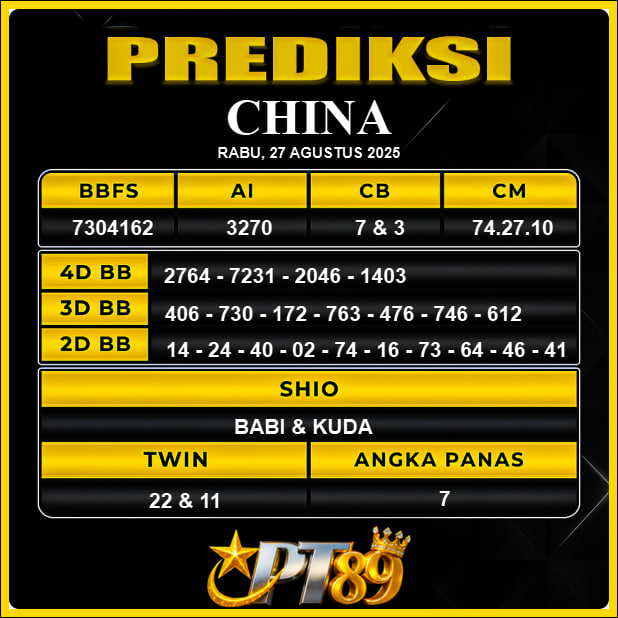 PREDIKSI TOGEL PT89