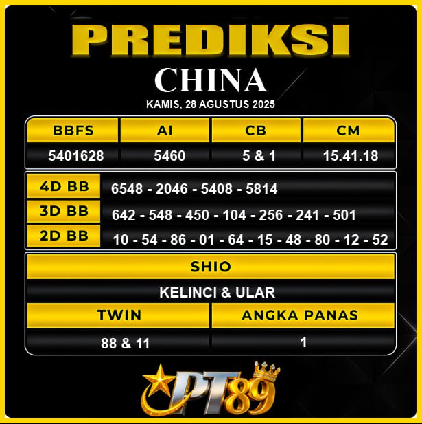 PREDIKSI TOGEL PT89	