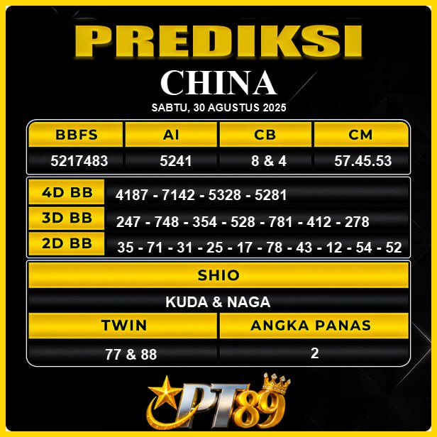 PREDIKSI TOGEL PT89	
