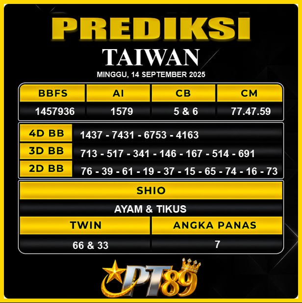 PREDIKSI TOGEL PT89
