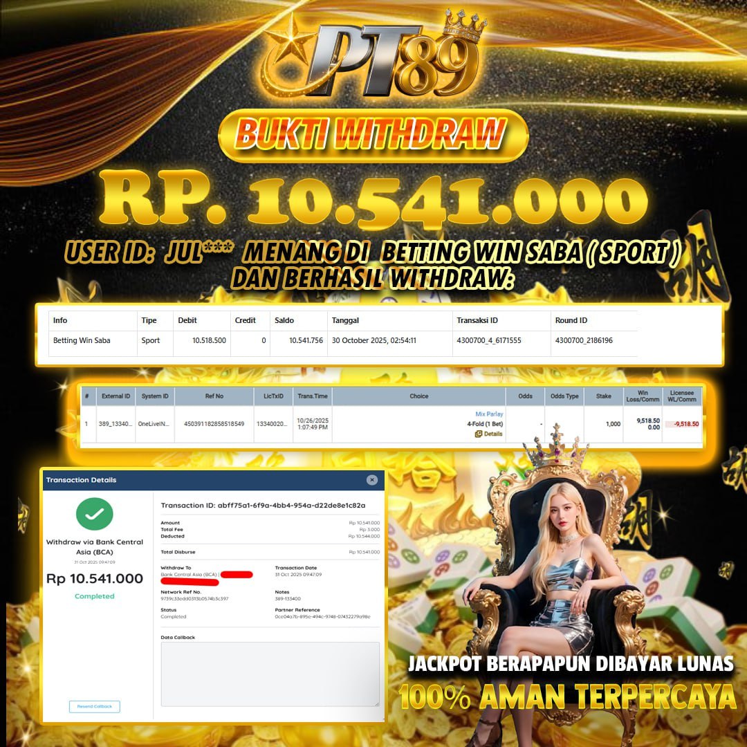 BUKTI WITHDRAW Win Saba- Sport	