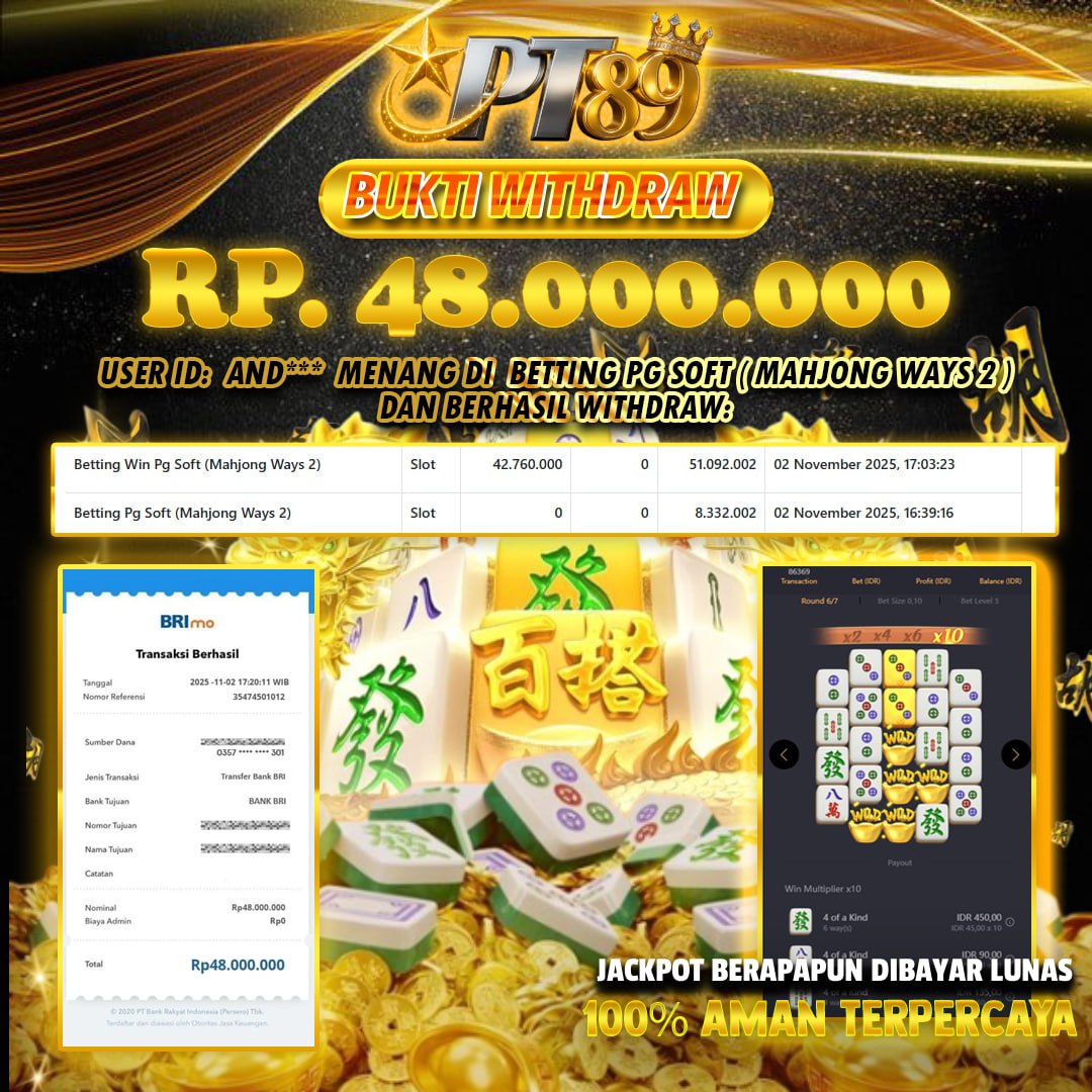 BUKTI WITHDRAW Mahjong Ways 2 🀄🀄- PG Soft	
