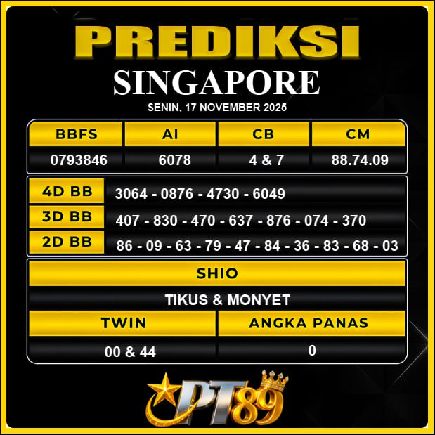 PREDIKSI TOGEL PT89	