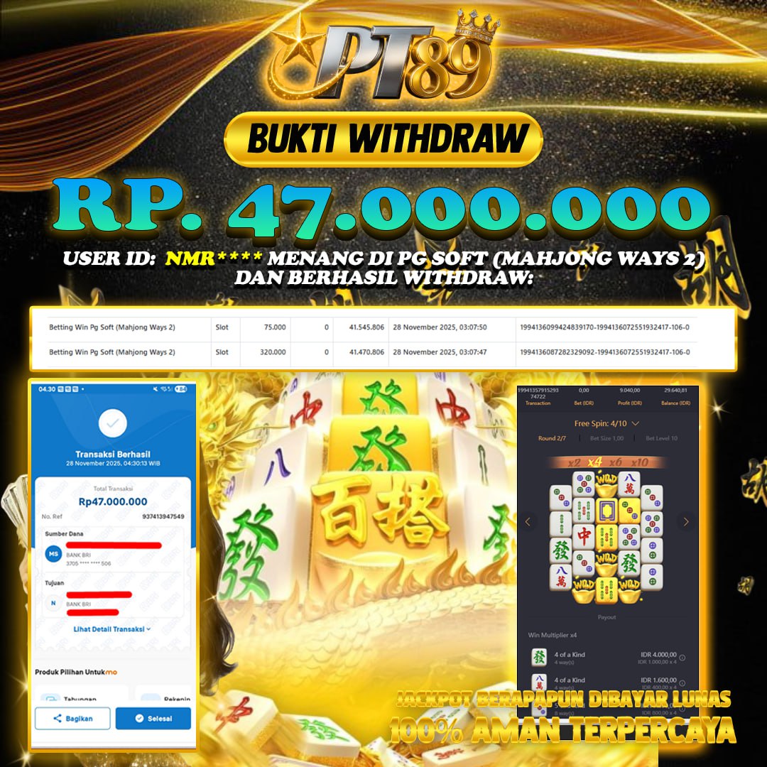 BUKTI WITHDRAW Mahjong Ways 2 - PG Soft	
