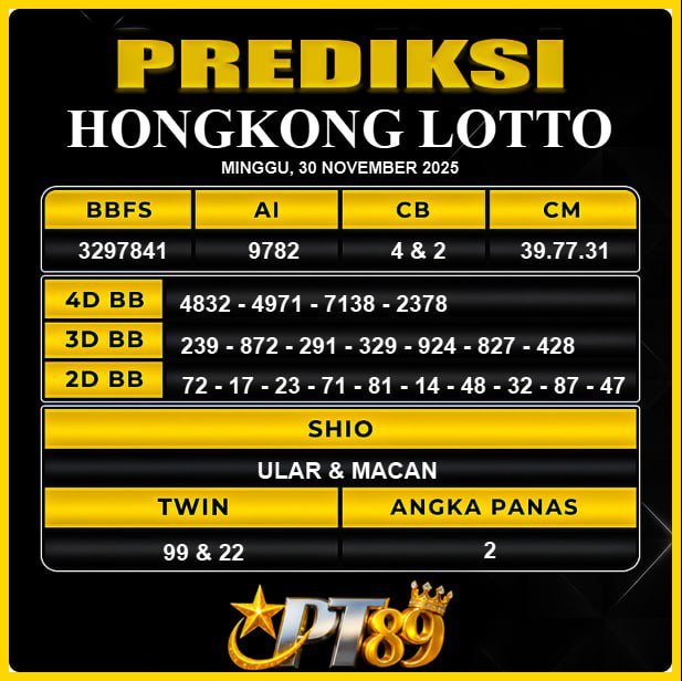 PREDIKSI TOGEL PT89	